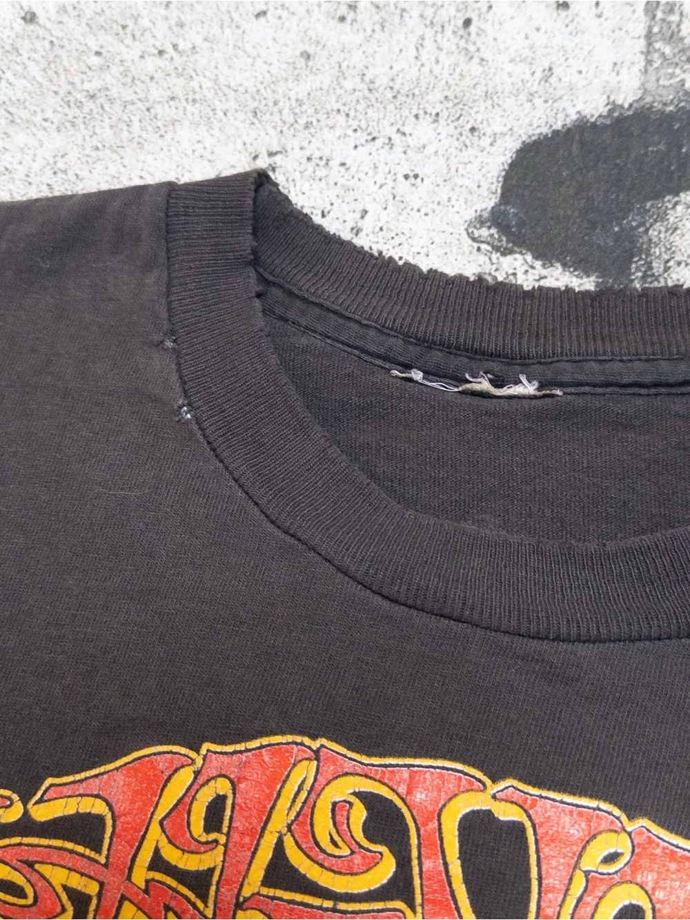 Vtg 80s Jimi Hendrix Backstage Pass T-Shirt, Single Stitch, Sz S, Thrashed - Picture 12 of 14